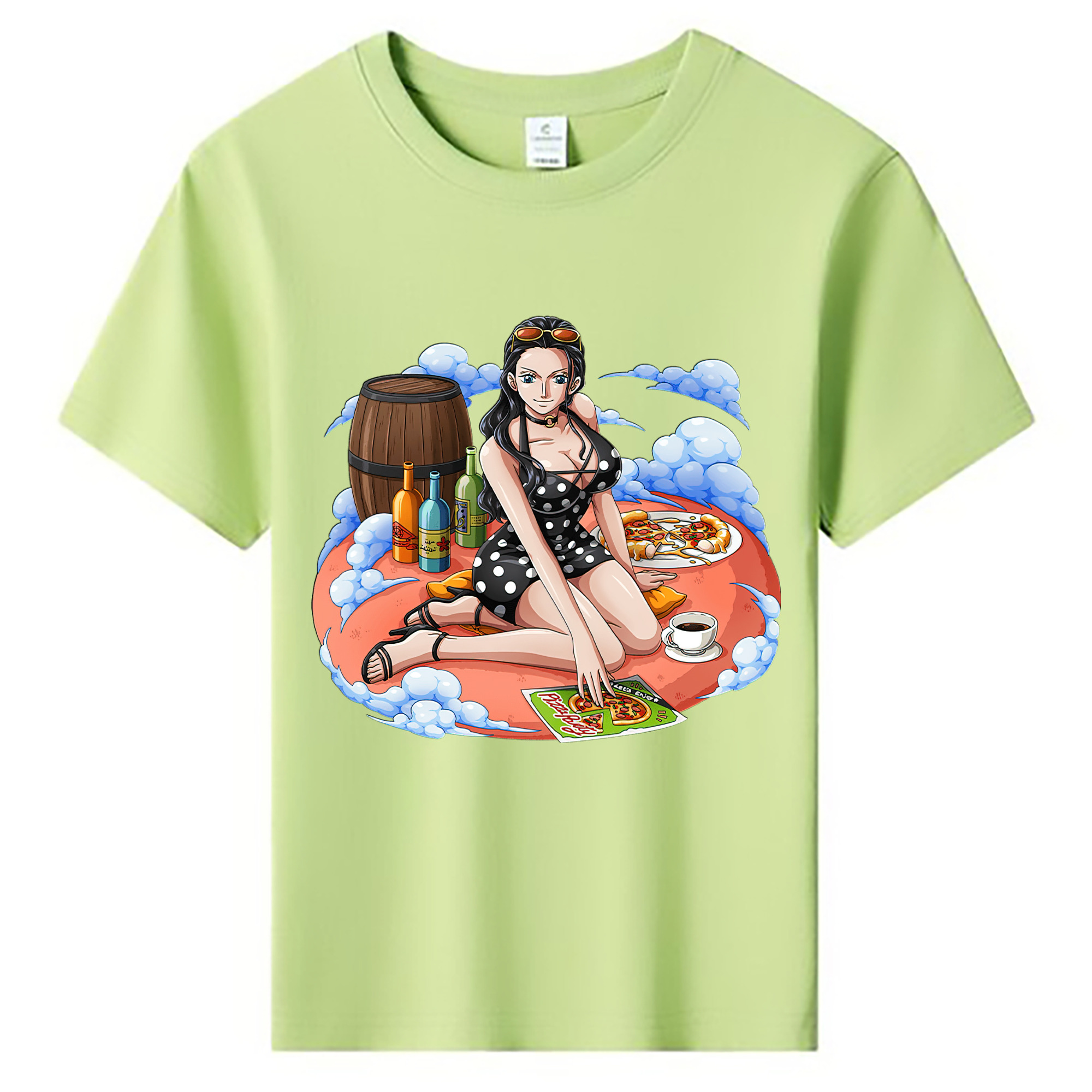 ワンピース ニコ・ロビン ONE PIECE Nico Robin 綿100％キッズTシャツ（フロントプリント）